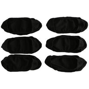 Jefferies Socks Girl's Seamless Nylon Footie 4 Pair Pack, Black, Large 11204